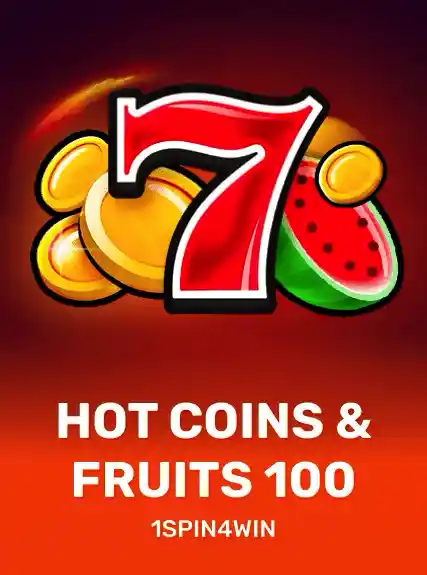 Hot Coins and Fruits 100, a 1spin4win slot thumbnail from WinPlace's game catalogue